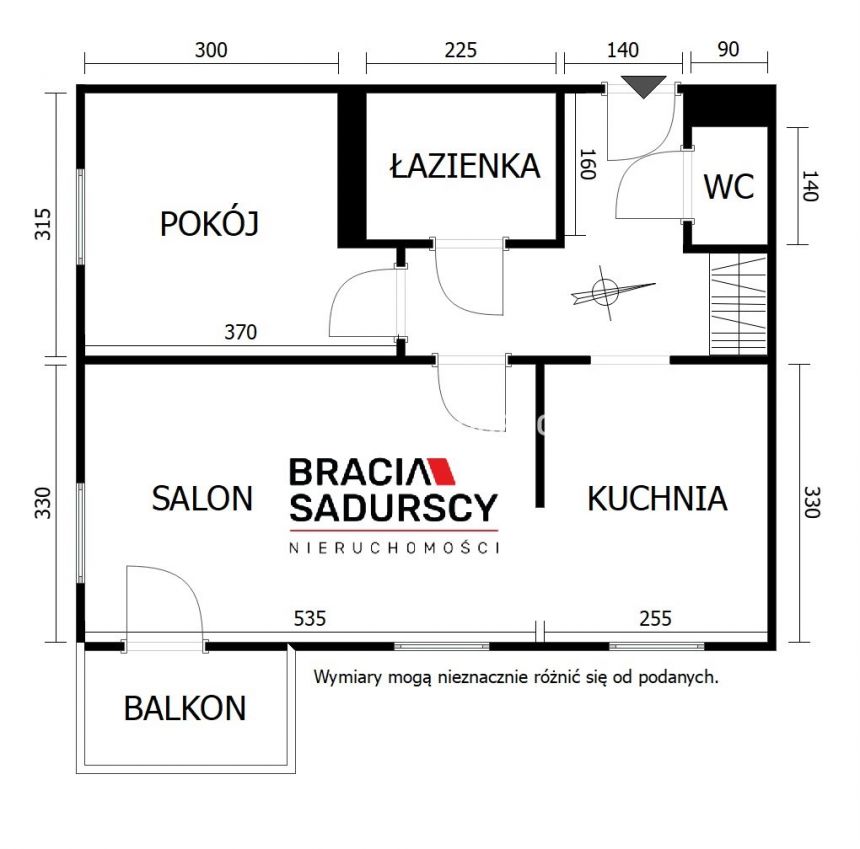 2 pok ,ok 52 z balkonem ,rejon Czerwonych Maków miniaturka 3