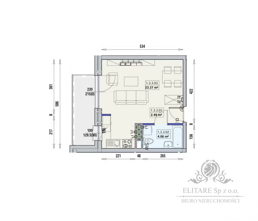 Mieszkanie NOWE 29,92m2 ,1 pok. w Centrum Wrocławia/Stare Miasto miniaturka 2