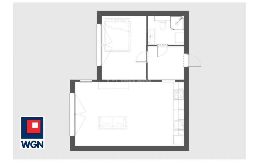 Gdynia Redłowo, 649 000 zł, 40.51 m2, kuchnia z oknem miniaturka 12