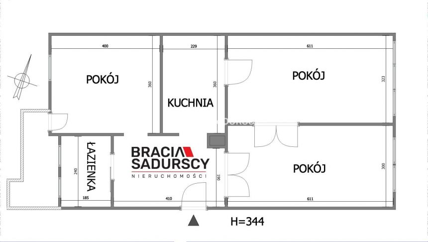3 pok z balkonem w centrum- ul. Staszica miniaturka 22