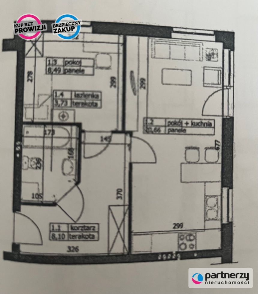 Gdańsk Ujeścisko, 559 000 zł, 41.59 m2, parter miniaturka 14