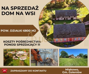 Miękowo dom z gospod. na sprzedaż , Gm.Goleniów