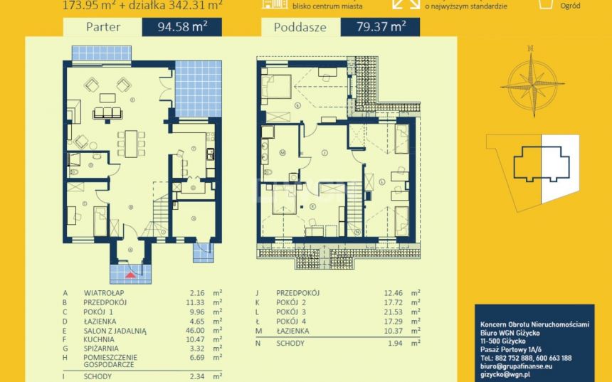 Giżycko, 930 000 zł, 178 m2, technologia Ytong miniaturka 8