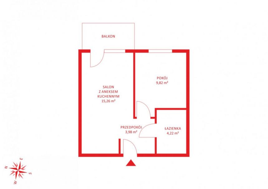 Bolszewo, 289 000 zł, 33.28 m2, z balkonem miniaturka 7