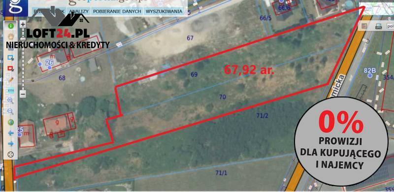 Lubin Małomice, 1 495 000 zł, 67.92 ar, budowlana miniaturka 3