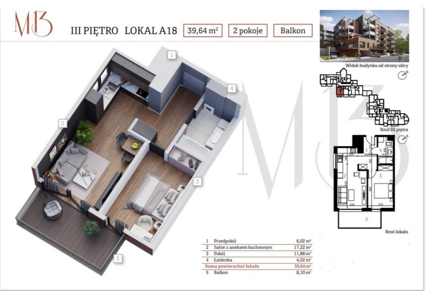 20/80! Prawie GOTOWE! 2pok+8m2 Balkon TYLKO u nas! miniaturka 2