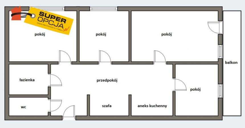 Kraków Grzegórzki, 799 000 zł, 48.8 m2, pietro 5 miniaturka 7