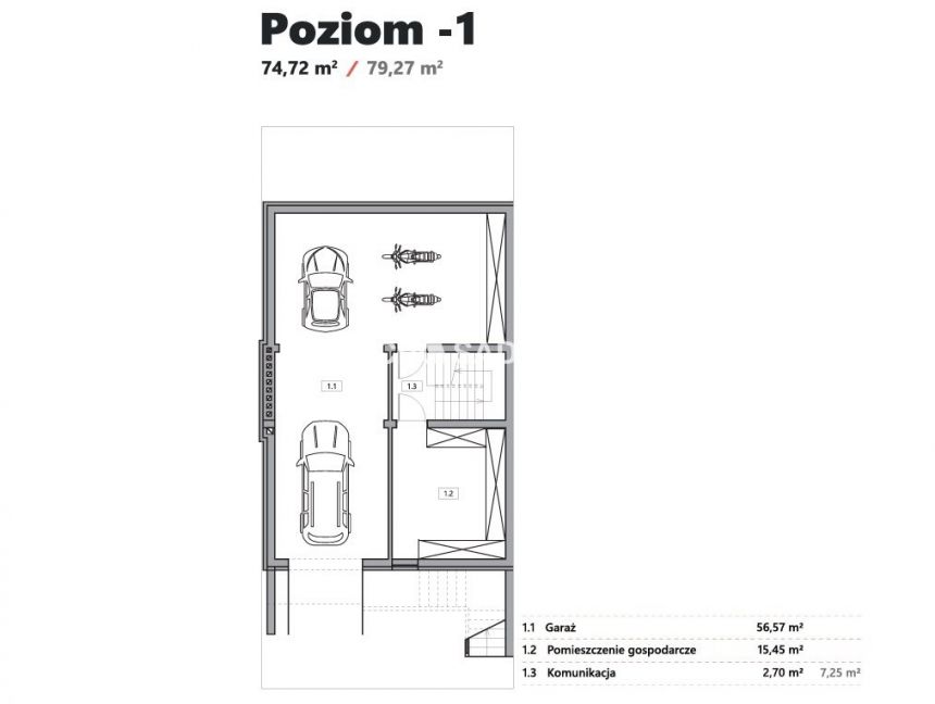 Bliźniak z garażem i ogrodem - 245,38 m2 miniaturka 19