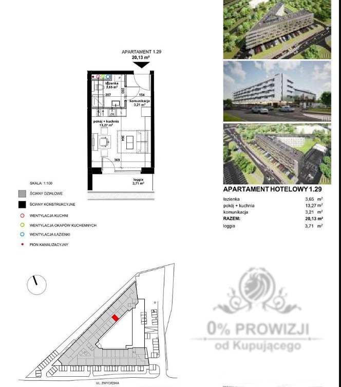 Apatrament hotelowy, kawalerka. wykończone pod klucz, dla studenta, pod wynajem miniaturka 7