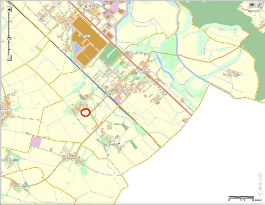 Zębice, 549 000 zł, 25.32 ar, budowlana miniaturka 8