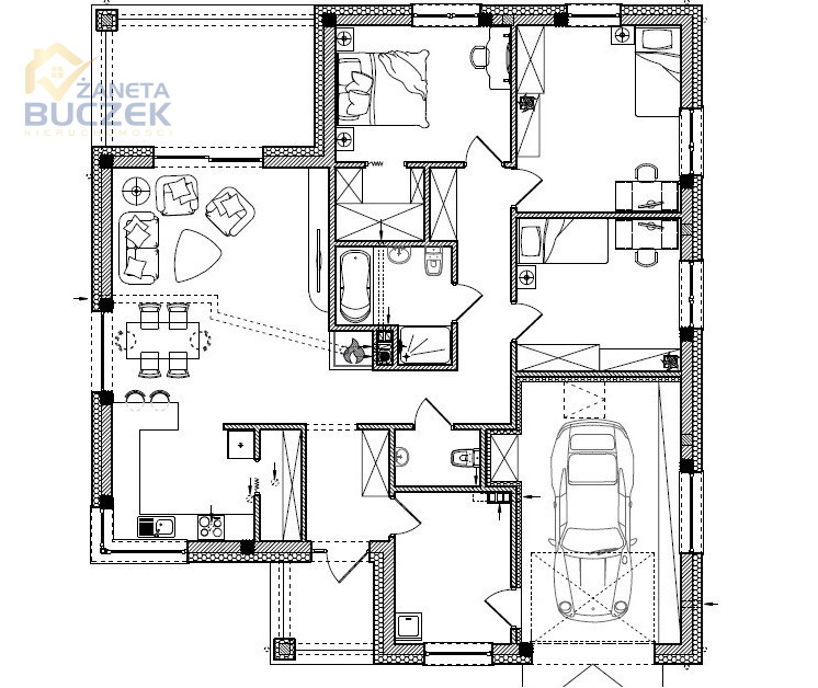 Helenka, 790 000 zł, 101.75 m2, wolnostojący miniaturka 9