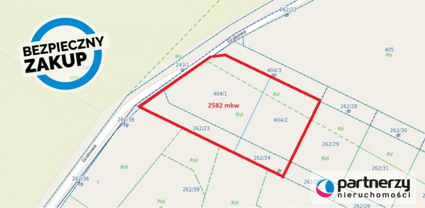 Dobrzewino, 645 500 zł, 25.82 ar, droga dojazdowa utwardzona - zdjęcie 1