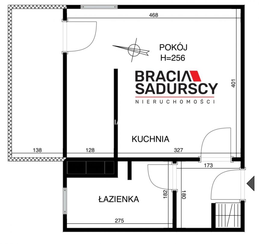 Przestronne studio/wydzielona sypialnia/parking miniaturka 3