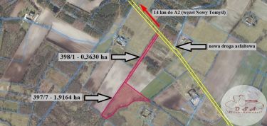 2,3 ha 15 km A2 WZ magazyn farma fotowoltaiczna