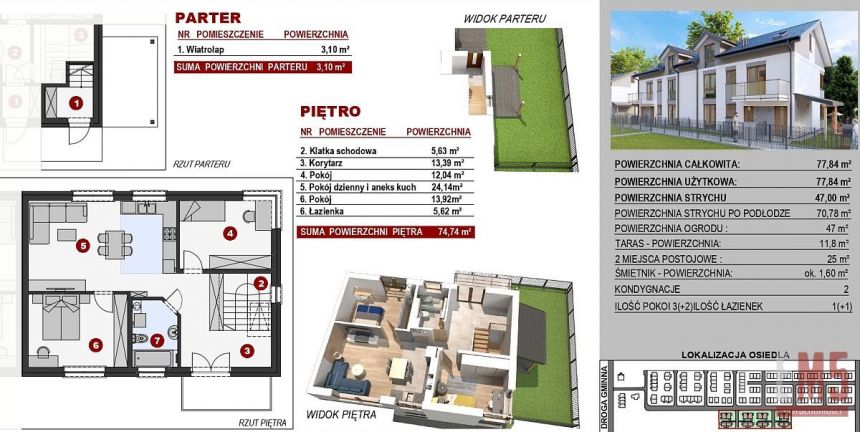 Porosły, 720 000 zł, 157 m2, bliźniak miniaturka 5