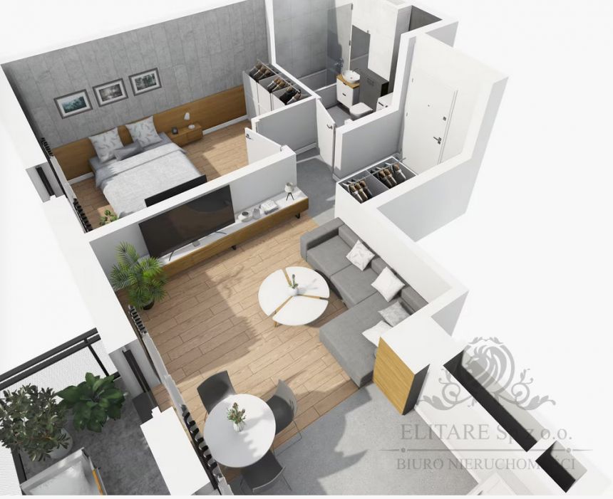 Mieszkanie 2 pok, 40,47m2 z balkonem /Wrocław Krzyki Partynice miniaturka 6