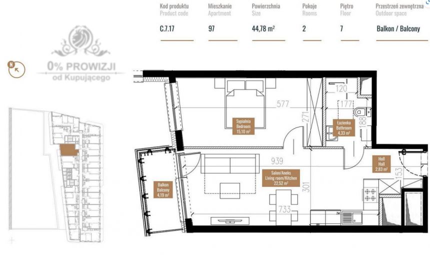 Apartament 2pok/600m od Rynku/Pod klucz z meblami i AGD miniaturka 19