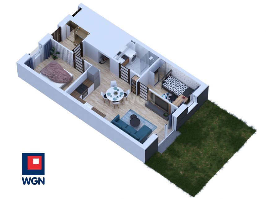 Borkowo, 425 000 zł, 40.24 m2, kuchnia z oknem miniaturka 3