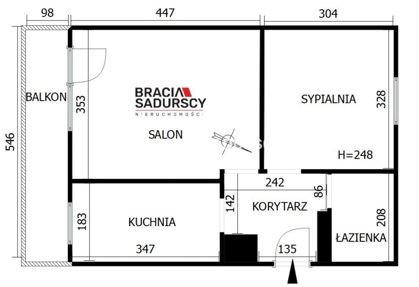 2 pok ok 40m2 os PODWAWELSKIE! Z BALKONEM miniaturka 3