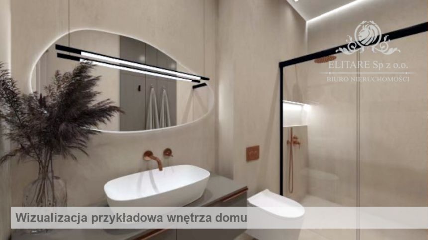 Dom w zab. bliźniaczej 138,86m2 z pompą ciepła/ Lutynia, gm. Miękinia miniaturka 12