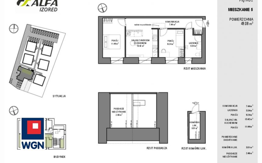 Luzino, 329 000 zł, 49 m2, z parkingiem strzeżonym - zdjęcie 1