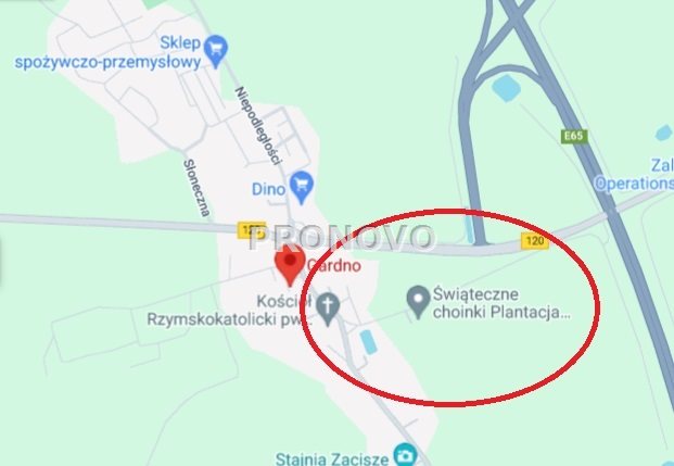 działka budowlana 9000m2 Gardno gm. Gryfino miniaturka 2