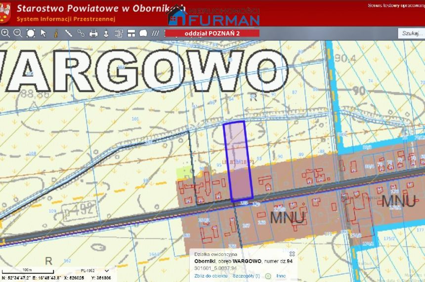 Budowlano-rolna (WZ), media - Wargowo k. Obornik - zdjęcie 1