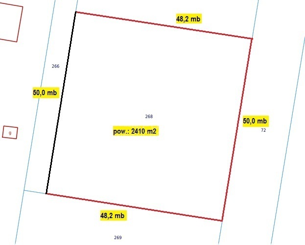 Działka o pow. 2410 m2, Marysin gm. Rejowiec miniaturka 4