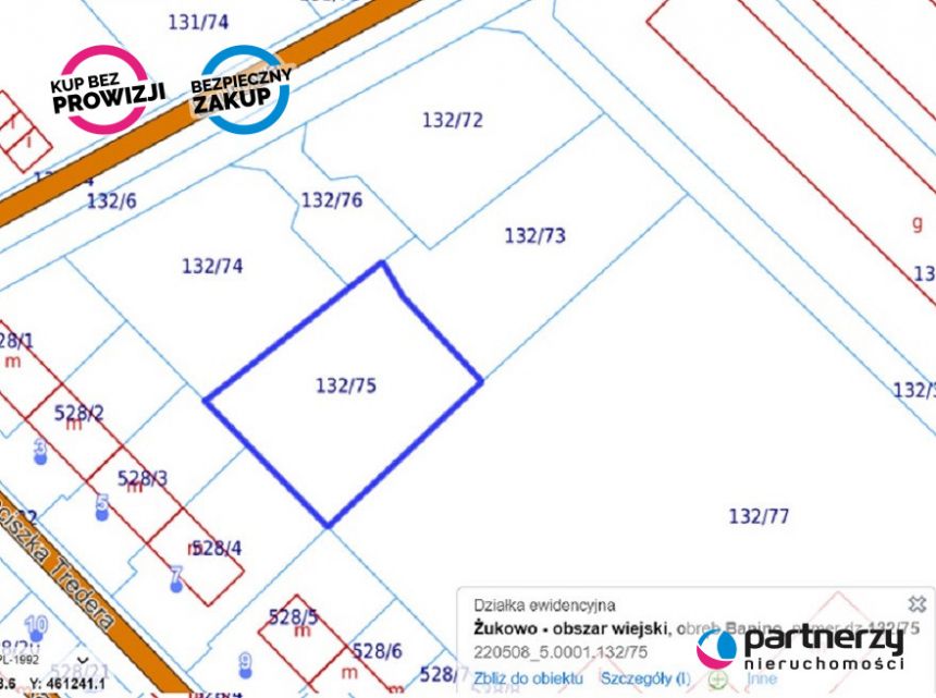 Banino, 295 000 zł, 8 ar, przyłącze prądu - zdjęcie 1