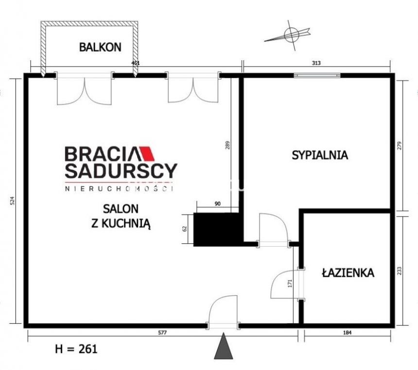 2 pokoje - ul. Kamienna - 40,98m2 miniaturka 3
