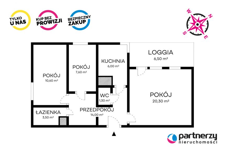 Gdańsk Piecki-Migowo, 630 000 zł, 63.3 m2, z balkonem miniaturka 17