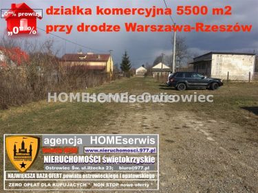 Działka komercyjna Jakubowice 5500 m2 na sprzedaż