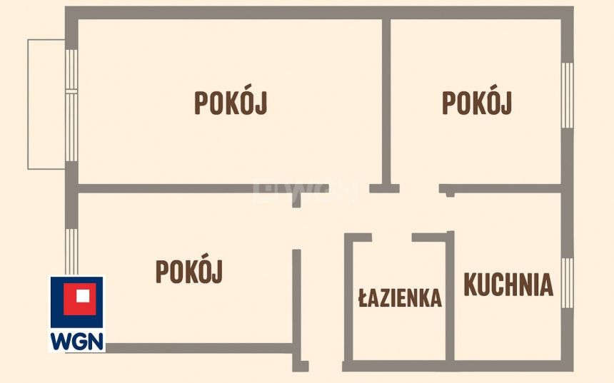 Wejherowo osiedle Kaszubskie, 389 000 zł, 56.5 m2, oddzielna kuchnia - zdjęcie 1