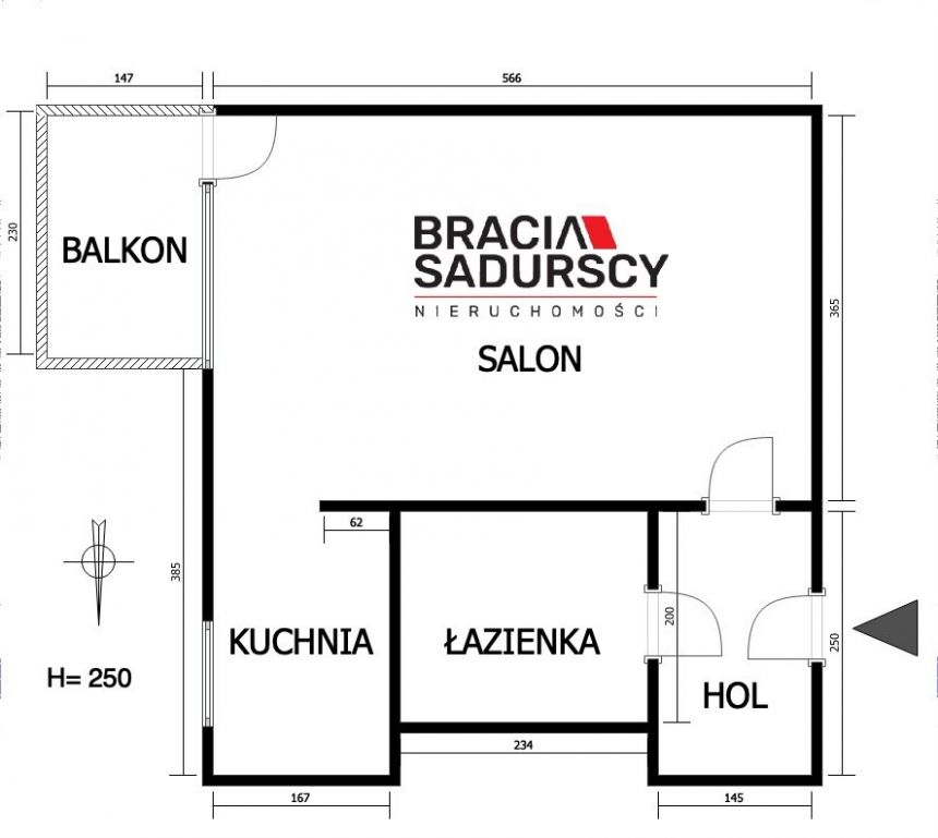 Kawalerka z kuchnią przy ul.ks.Turka/balkon/zielen miniaturka 3