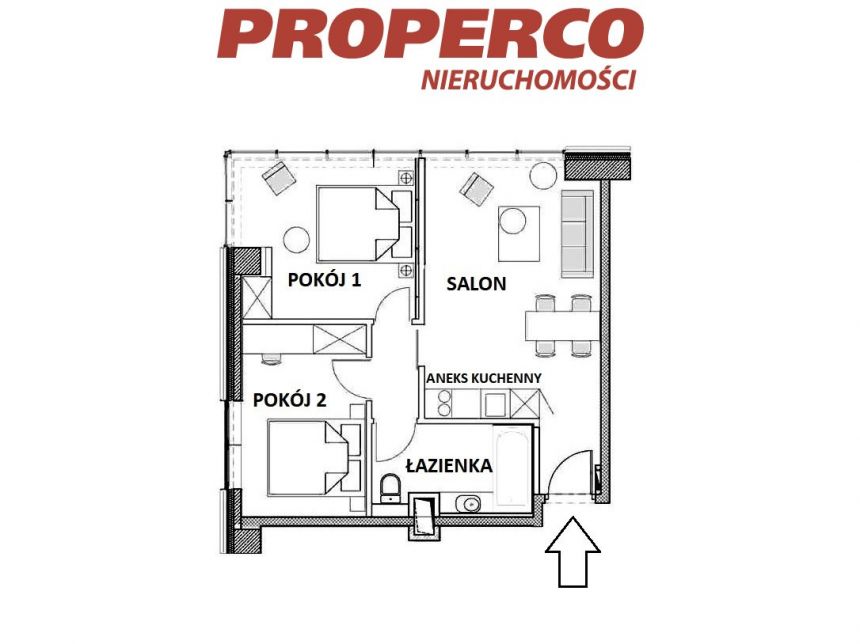 Apartament 3pok, 49m2, 20p. Wola, Platinum Towers miniaturka 10