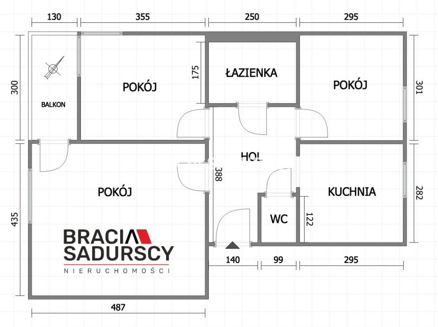 Kraków Ruczaj, 2 600 zł, 65.6 m2, umeblowane miniaturka 3