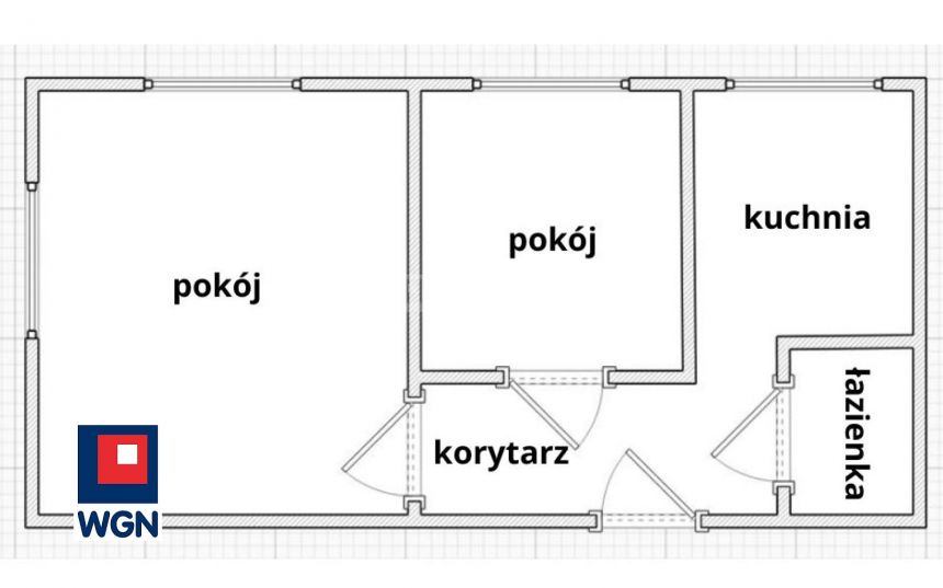 Giżycko, 255 000 zł, 44.03 m2, 2 pokojowe miniaturka 4