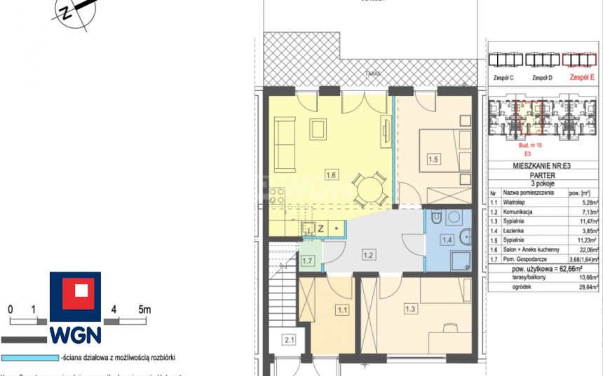 Kielce, 576 472 zł, 62.66 m2, do wykończenia miniaturka 7