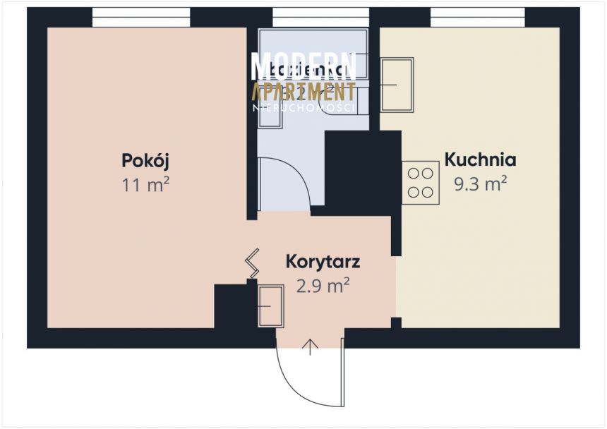 Gdańsk Strzyża, 493 000 zł, 26 m2, kawalerka miniaturka 13