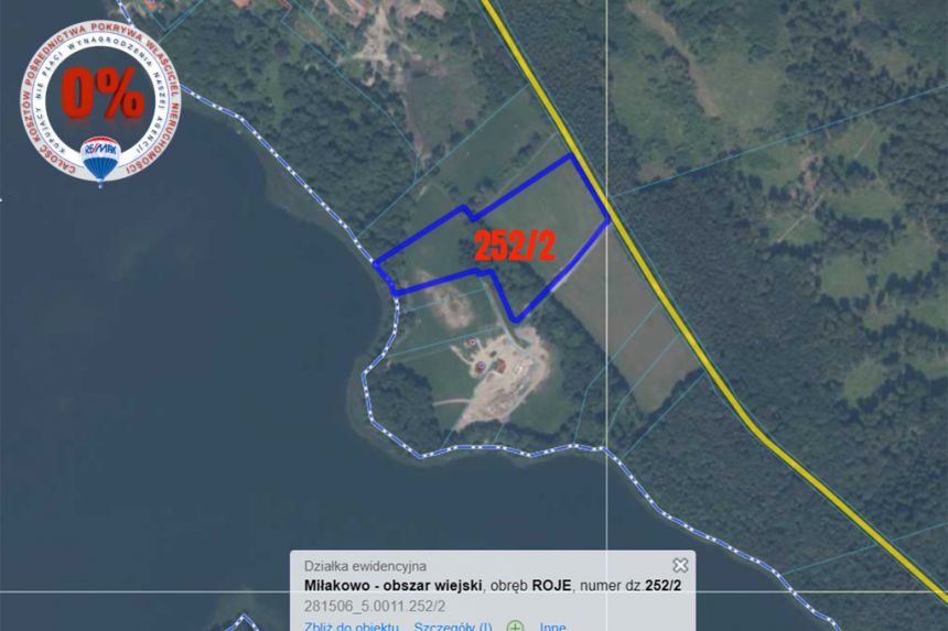 Piękna działka z linią brzegową j. Narie, Mazury miniaturka 13