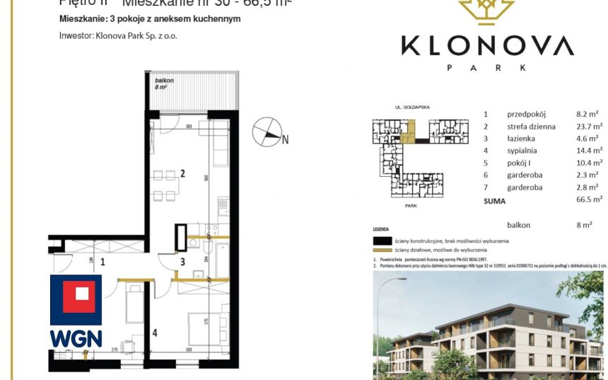 Olecko, 731 500 zł, 66.5 m2, do wykończenia miniaturka 5
