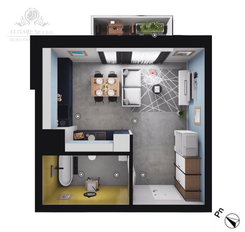 GOTOWE/Mieszknie 1pok, 30,82m2 z balkonem /Wrocław Szczepin miniaturka 3