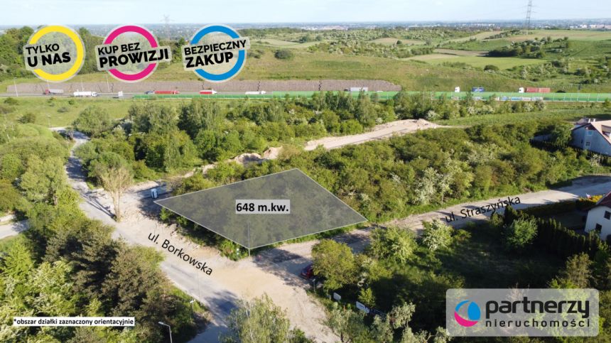 Gdańsk Lipce, 339 000 zł, 6.48 ar, droga dojazdowa utwardzona miniaturka 2