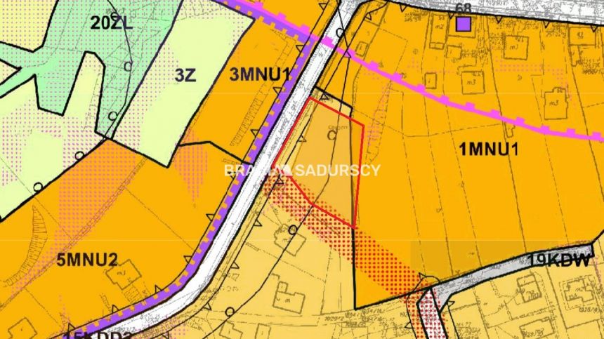 Dobczyce, 690 000 zł, 14.46 ar, woda w drodze miniaturka 4