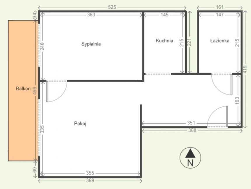 2 pokoje balkon piwnica ul. Łączna Zawodzie miniaturka 8