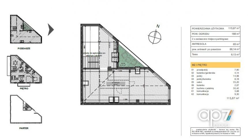 Dom składający się z 2 niezależnych apartamentów miniaturka 12