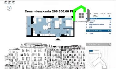 Rzeszów, 266 800 zł, 46 m2, M3