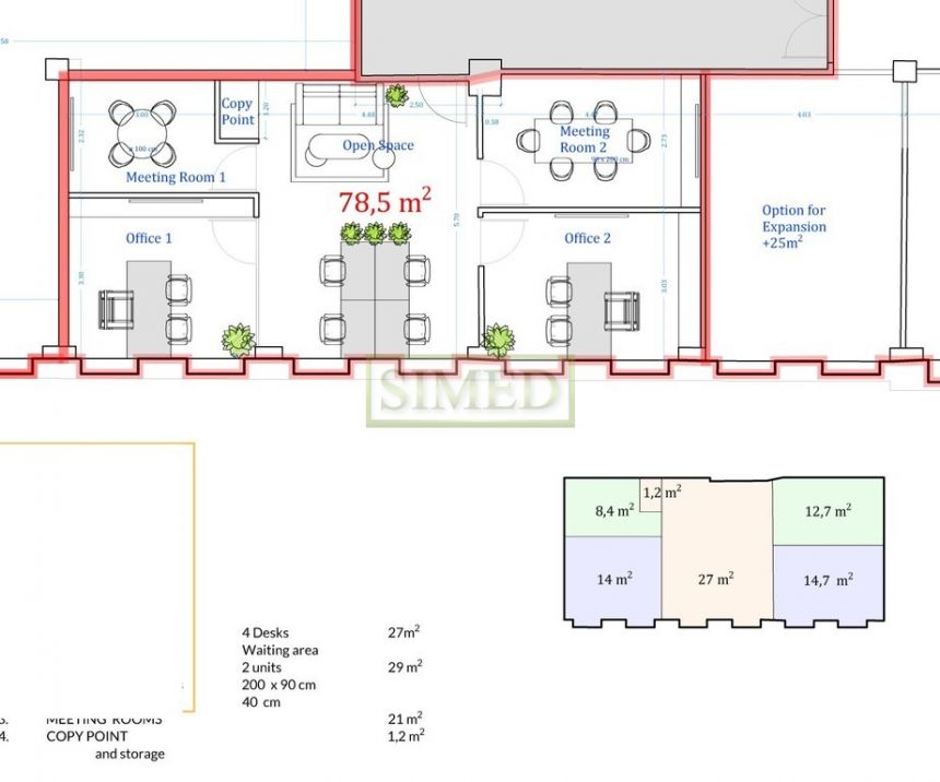 Biuro,recepcja, dostęp24h, parking, ochrona, klima miniaturka 11