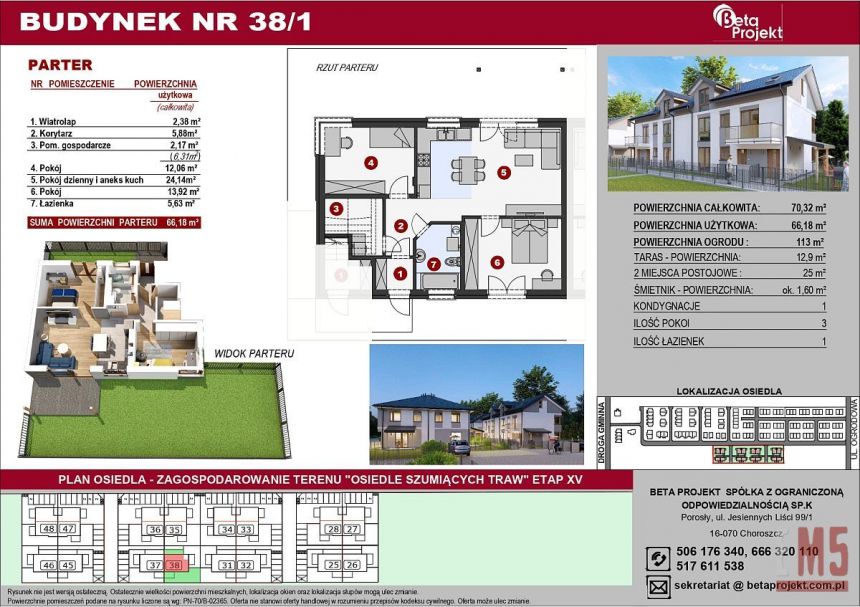 Porosły, 499 000 zł, 70.32 m2, M4 miniaturka 2