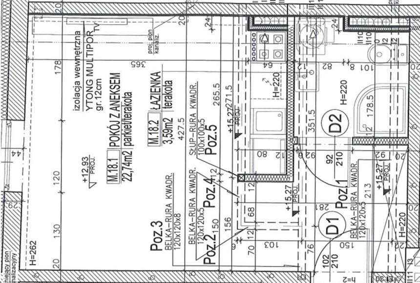 STUDIO Z ANTRESOLĄ - STAROWIŚLNA - 33,50 M2 miniaturka 20